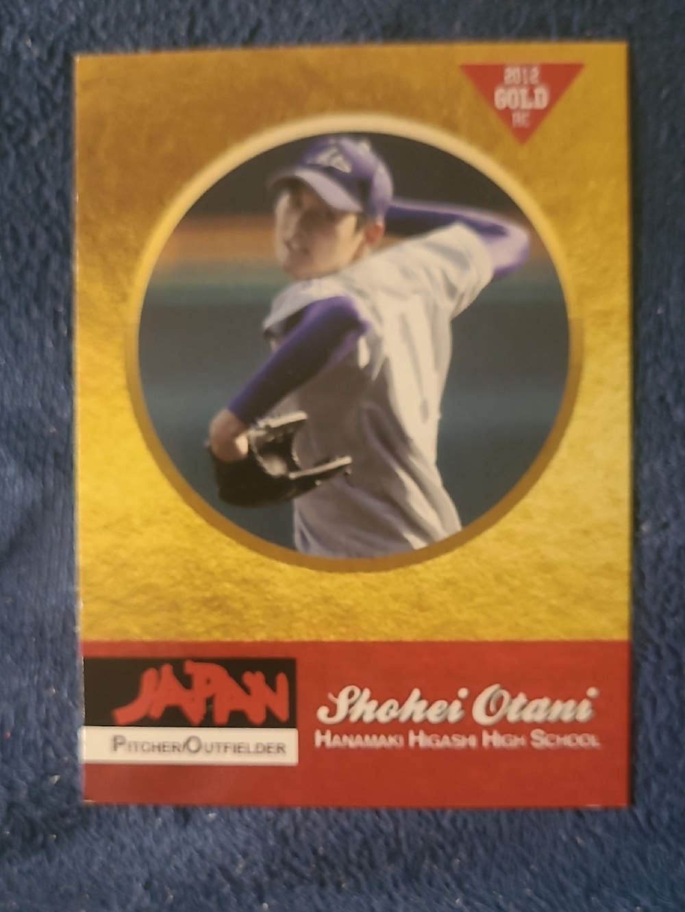 Shohei Otani High School Baseball Card - Gold Accents
